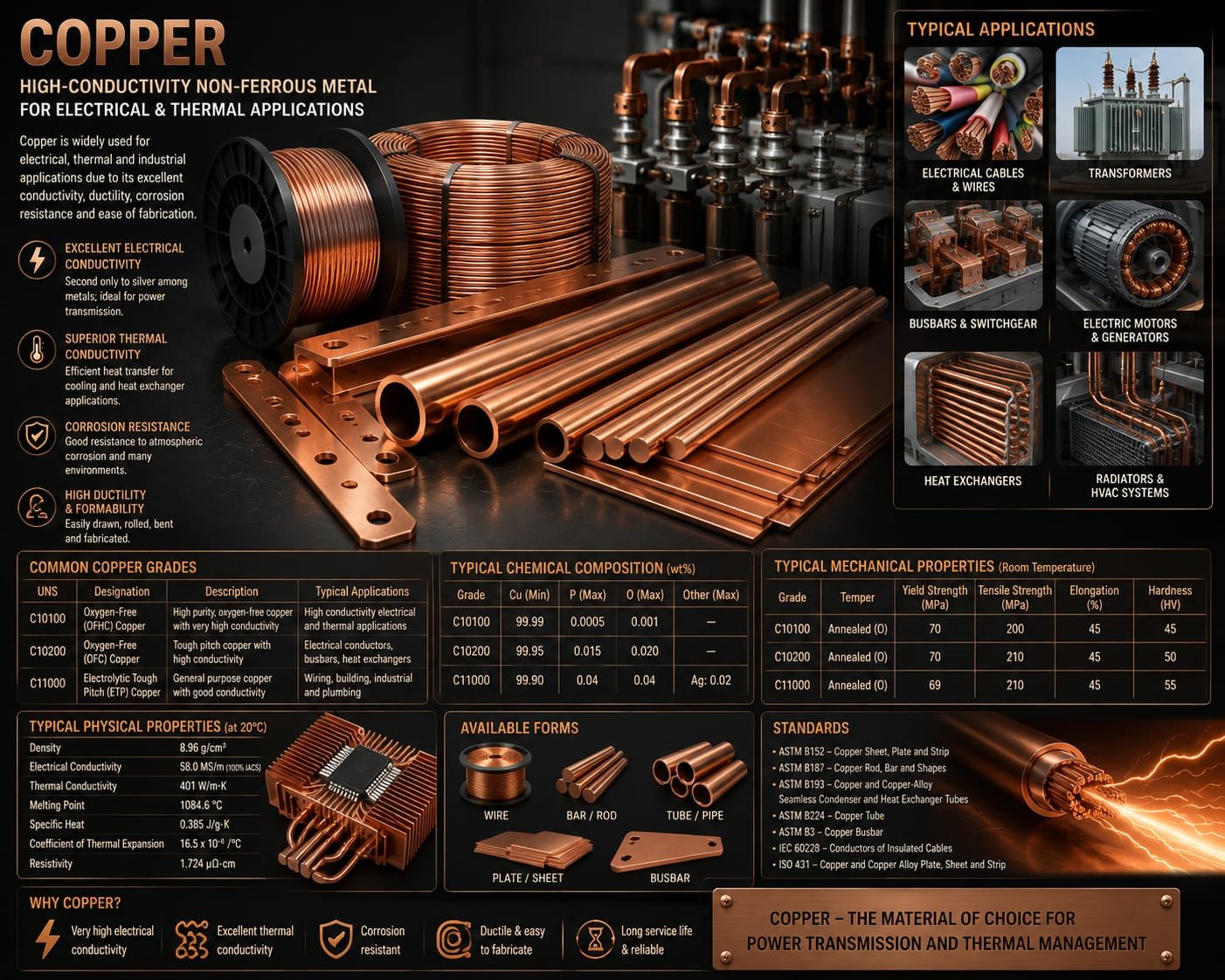 Copper technical data
