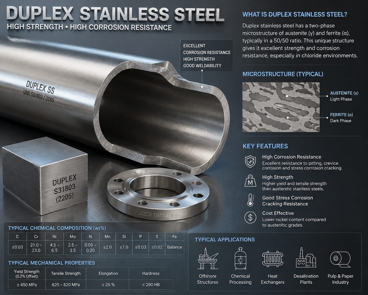 Duplex Steel technical data