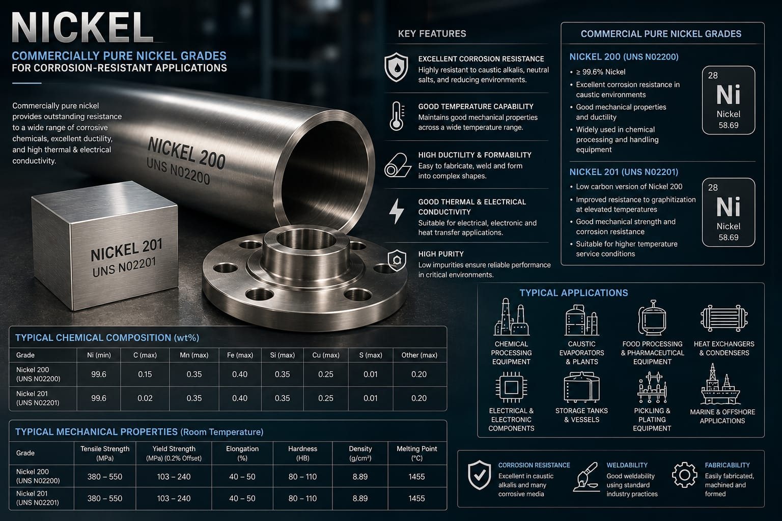 Nickel technical data