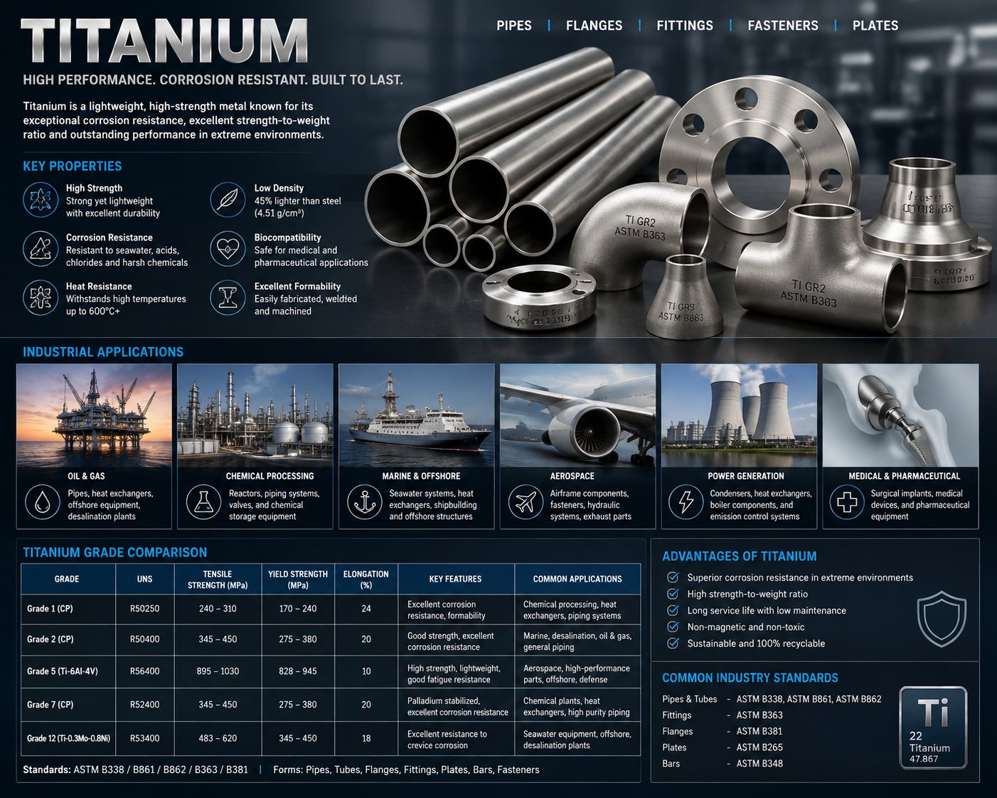 Titanium technical data